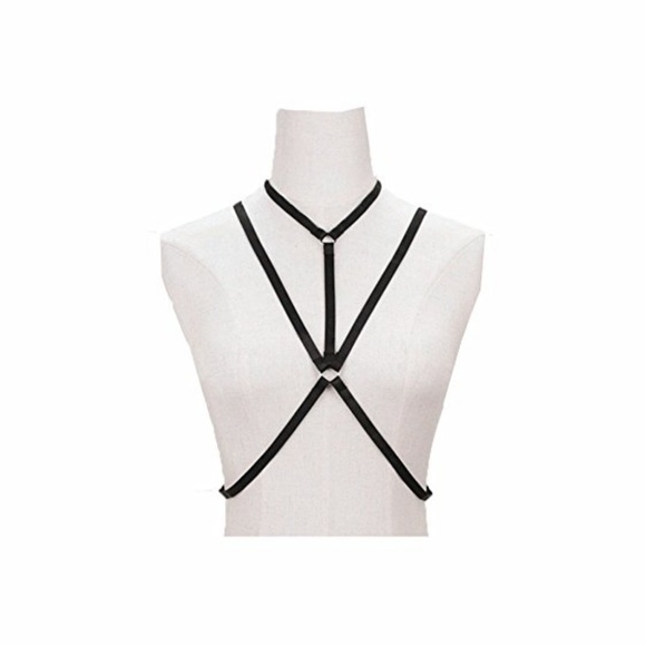 Halter Strappy Bra Harness - Picture 6 of 6